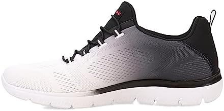 Amazon | Skechers レディース トレーナー, ブラック/ホワイト, 7